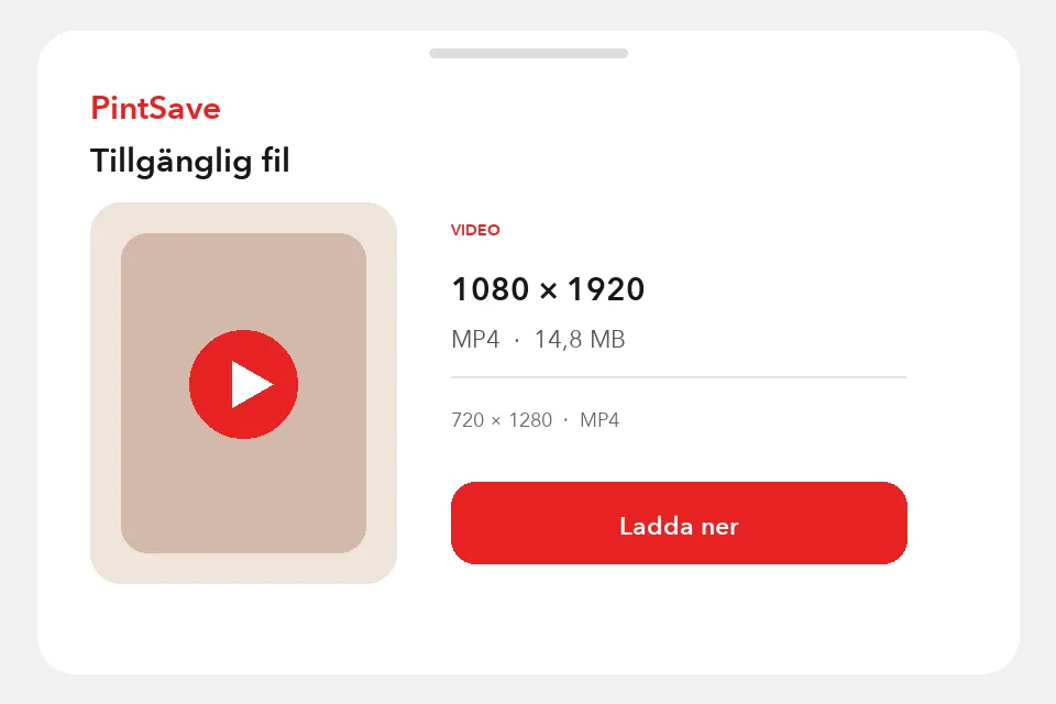 PintSave-resultat med filformat och upplösning